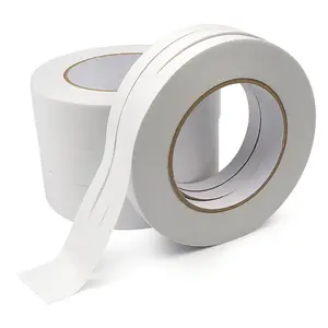 Cheap Hotmelt Based Paper Double Sided Tissue Stationery Adhesive Tape For Office