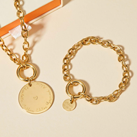 Bracelet chaîne épaisse personnalisable avec anneaux ouvrables, fermoir à ressort, breloques pierres de naissance, en acier inoxydable, étanche, cadeau de Noël