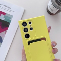 Étui de protection antichoc 2-en-1 en TPU souple avec motif animal et porte-cartes pour Samsung S24 S25 S26 Plus Ultra