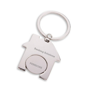 Khuyến mại Tùy chỉnh đồng xu chủ Keyring Keyring kim loại thăng hoa mua sắm giỏ hàng Xe đẩy Token <span class=keywords><strong>Coin</strong></span> Keychain - Product Image 2