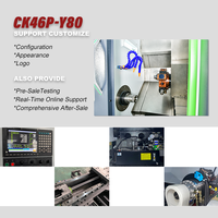 Torno CNC de Bancada Inclinada Multifuncional de Alta Precisión y Rentable CK46P-Y80 con Torreta Motorizada en Eje Y, Personalizable GSK/FANUC/SYNTEC