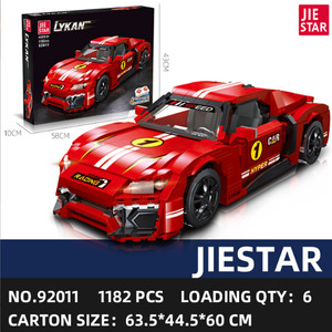 Jie Star Racing Car <b>Building</b> <b>Blocks</b> 800+ Pieces 23Cm For Kids Age 8-13 Assembly Toy <b>Set</b> - Product Image 3
