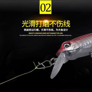 Ztc236 เข็มกลัดรูปน้ำเต้า สแตนเลสสตีล ตะขอเกี่ยวเหยื่อตกปลา แบบเปิดโลหะ 100 แพ็ค สีเงิน - Product Image 3