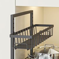 Organisateur sous armoire à 2 niveaux tiroir coulissant en métal extensible pour cuisine salle de bain garde-manger
