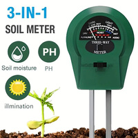 Harga pabrik portabel 3 in 1 Monitor air tanaman Sensor kelembaban PH tanah untuk berkebun dan pertanian disesuaikan harga dukungan OEM