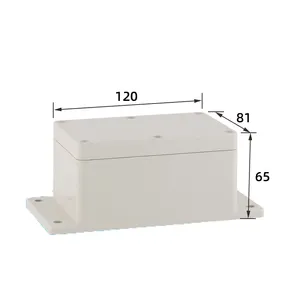 CCTV IP67 PC ABS plastic junction box Outdoor cable waterproof and dustproof electrical control box with mounting ears