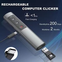 Nuevo Presentador USB Portátil, Lápiz para Pasar Páginas de PPT, Control Remoto para Presentaciones PowerPoint con Control de Volumen