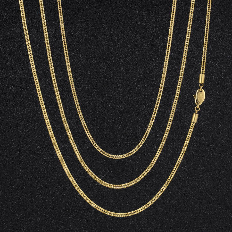 2.5mm Gold Franco Chain