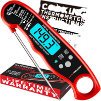 Thermomètre à viande numérique-Sonde de thermomètre alimentaire à lecture instantanée Gadget de cuisine Accessoire essentiel pour barbecue Cadeau pour barbecue