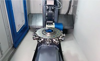 Centro de perforación de torreta Horizontal CNC de 12 husillos, componentes centrales, motores/rodamientos/herramientas/equipo de interfaz, 3200kg, 1 año