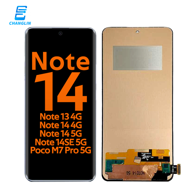 Premium Mobile Phone LCDs for Xiaomi Redmi Note 14 13 4G 5G 14SE Poco M7 Pro 5G Display Touch Screen Panel Assembly 100% Tested
