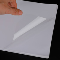 Fournisseur d'étiquettes adhésives en gros, papier autocollant transparent en vinyle imprimable et imperméable pour imprimante jet d'encre