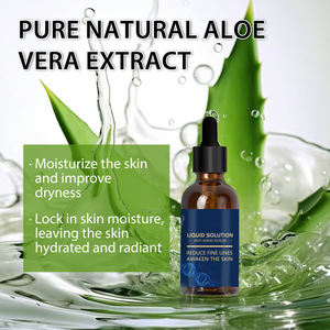 Vert OEM/ODM Hydratant Anti-âge Anti-Rides Collagène Stimulant <span class=keywords><strong>Aloe</strong></span> <span class=keywords><strong>Vera</strong></span> Soins de la Peau Sérum Visage Bouteille 30ml - Product Image 6