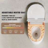 Nouveau design de cuvette de toilette en céramique WC bidet sanitaire automatique salle de bain toilette intelligente