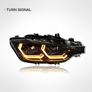 Phares <span class=keywords><strong>LED</strong></span> pour BMW Série 3 F30 F31 (halogènes 2013-2019) – Amélioration et modification des feux avant avec lentille <span class=keywords><strong>LED</strong></span> et clignotants DRL - Product Image 3
