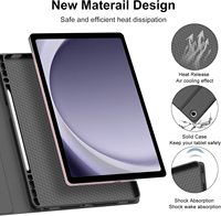 Casing Keyboard Nirkabel dengan Trackpad Lepas Pasang Magnetik Slim Folio untuk Samsung Galaxy Tab A11 Plus 2025 A9 Plus 11 inci 2023