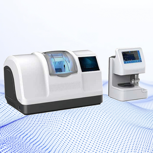 Machine automatique de découpe de verres LE-1000A avec scanner de verres, système de polissage des rainures et des biseaux pour verres en résine PC, à indice élevé et de sécurité, avec écran tactile - Product Image 1