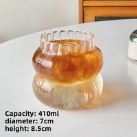 Vente en gros de tasse nuage verres à haute teneur en borosilicate tasse en spirale pour femmes pour café thé lait eau froide boissons