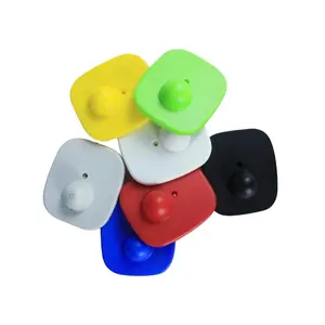 Clothing Mini Square Anti-theft Alarm System Magnetic 8.2MHz RF EAS Retail Store Anti-theft Tag Custom Tags