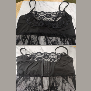 <span class=keywords><strong>Lingerie</strong></span> Taglie Forti Donna in Pizzo Trasparente Intimo Erotico <span class=keywords><strong>Lingerie</strong></span> per Taglie Forti Intimo Sexy - Product Image 4