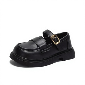 Zapatos Planos Mary Jane Negros para Niñas, Suela Suave, Casuales, con Hebilla, Antideslizantes, para Jardín de Niños y Exteriores - Product Image 3