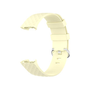Bracelet de montre étanche en silicone adapté aux bracelets de sport <span class=keywords><strong>Fitbit</strong></span> <span class=keywords><strong>Charge</strong></span> 3 4 à boucle argentée intelligente - Product Image 6