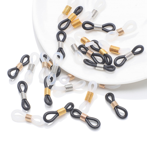 Zhubi 20MM caoutchouc boucles de <span class=keywords><strong>lunettes</strong></span> or argent alliage connecteurs retenue extrémités corde <span class=keywords><strong>lunettes</strong></span> de soleil <span class=keywords><strong>cordon</strong></span> <span class=keywords><strong>bijoux</strong></span> à bricoler soi-même faisant des accessoires - Product Image 1