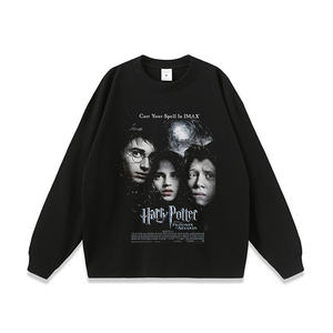 American retro hommes <span class=keywords><strong>et</strong></span> femmes lavable vintage loose casual film poster print base tee trendy - Product Image 2