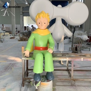 Escultura de dibujos animados del <span class=keywords><strong>Principito</strong></span>, personalización de IP de marca, adorno decorativo comercial de fibra de vidrio - Product Image 5