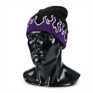 Unisex Custom Long Ribbed <b>Beanie</b> <b>Hat</b> 100% Wool Breathable & Waterproof Plain Knitted Cuffed Acrylic for <b>Men</b> Autumn Winter - Product Image 1