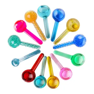 Cool Roller Ball Facial Ice Globes Outils de massage de beauté pour le soin des rides Masseur pour les yeux avec masques