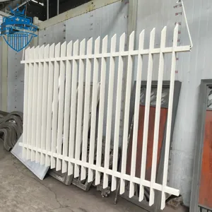 Hot Selling 3D Fence Garden Black Powder Coated Australia Type Aluminum Vertical Blade Fencing Aluminium Fence For Home Garden