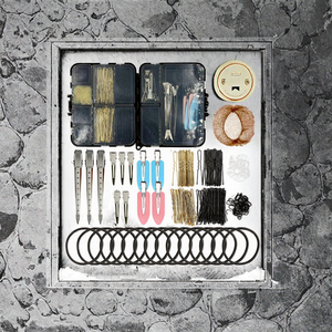 Set de 160 Piezas <span class=keywords><strong>para</strong></span> Peinado de Niñas, Herramientas de Estilismo <span class=keywords><strong>para</strong></span> el Cabello, Horquillas, Pinzas, Redecillas, Bandas de Cuero, Caja - Product Image 3
