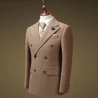 Costumes pour hommes nouveau design d'affaires exquis double boutonnage marié deux pièces smoking décontracté veste de costume pour hommes de haute qualité
