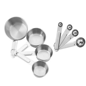 Nhà bếp Baking nấu ăn Công cụ Nguồn cung cấp thép không gỉ Trà Hương liệu gia vị bột đo cup Spoon Set - Product Image 2