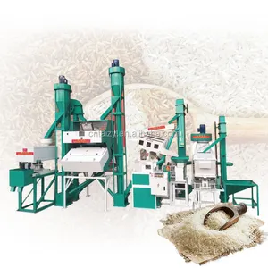 Combined Rice Husk Peeling Polishing Color Sorter paddy rice milling machine rice mill machine price