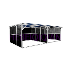 Hersteller tragbare HDPE Sheet Horse Stalls Box Shelters Vor verzinkte Stahlrahmen Tragbare Pferdes tälle mit Dach - Product Image 5