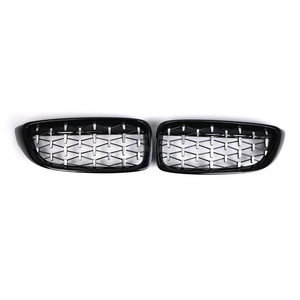 Rejilla de parachoques delantero BMW de plástico ABS para la serie 4 F32 F36 2014-2017, color negro meteor, semi galvanizado - Product Image 3