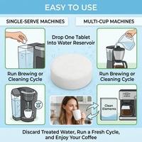 Tablettes Nettoyantes Professionnelles Anti-Calcaire OEM ODM Personnalisées pour Machines à Café Expresso Multi-Marques