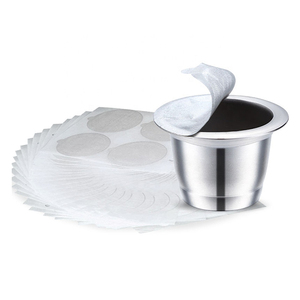 Cápsulas <span class=keywords><strong>de</strong></span> Café <span class=keywords><strong>Recargables</strong></span> Vacías con Tapa Autoadhesiva - Product Image 4