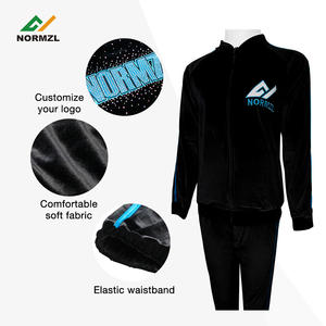 سترة رياضية سوداء للرقص الأكاديمية يهتف الاحماء رياضية التألق الراين شعار سترة التدريب - Product Image 4