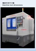 Machine de gravure et de fraisage de précision à 5 axes Fanuc BT30 verticale, de moyenne capacité, pour les industries de la bijouterie, du métal et du verre