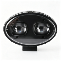 Nouvelle lampe de signalisation de sécurité à double LED rouge et bleue de 5,5 pouces, IP67, 12-110V, pour chariot élévateur, faisceau de ligne, zone de danger, limite de zone virtuelle