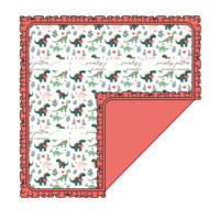 Couverture de sécurité pour nouveau-né en bambou respirant personnalisée pour la Saint-Valentin, en fibre de bambou, 120*120cm