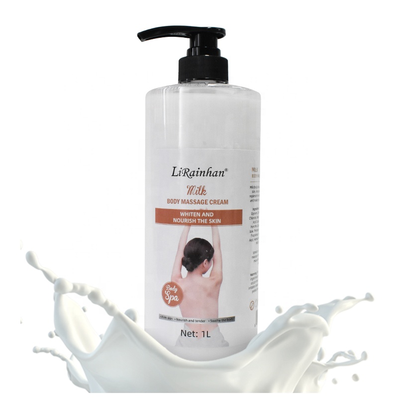 Собственная торговая марка Oem, уход за кожей тела, Органический крем для массажа тела с молоком, Успокаивающий массажный крем для расслабления мышц