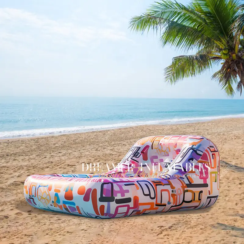 Tragbarer Pool Sonnen liegen Outdoor Floating Lounge Chair für Sommer Swimming Pool Beach