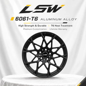 ล้อแม็กซ์ LS8138 สีดำด้าน ลายหลายก้าน ผลิตจากอลูมิเนียมอัลลอย ขนาด 5.5x114.3 มม. ET35 แบบชิ้นเดียว สำหรับรถยนต์นั่งส่วนบุคคล - Product Image 4