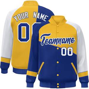 Chaqueta universitaria de béisbol personalizada para hombre y mujer, abrigo Bomber con letras personalizadas con números cosidos, ropa deportiva - Product Image 2