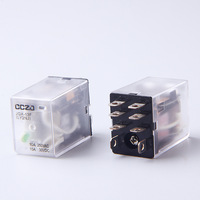 Relais intermédiaire électromagnétique miniature AC250V 2 ouvertes 2 fermées DPDT faible puissance 10A contact en cuivre protection scellée LY2NJ