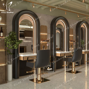 Nueva Estación de espejo iluminada de lujo, muebles de peluquería, mesa de espejo con cajón - Product Image 5